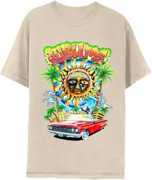 Sublime T Shirt Long Beach CA Adult Natural Short Sleeve 90s Rock Ska Band Vintage Style Graphic Tees