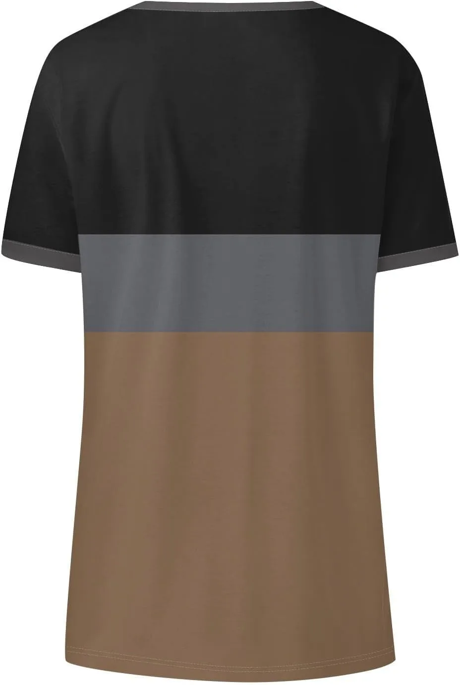 Summer Dresses for Women 2024 Short Sleeve Striped V Neck T Shirts Comfy Fit Daily Going Out Dressy Casual Tops