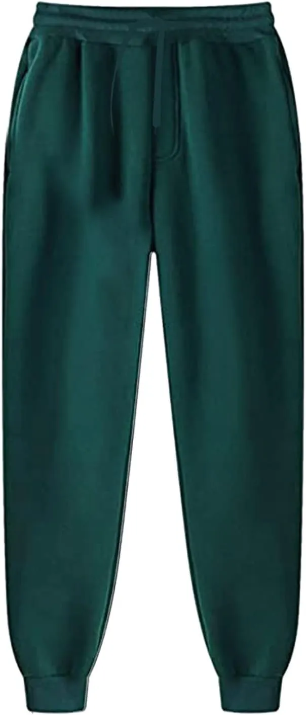 Sweatpants for Men Baggy Joggers Color Matching Athletic Pants Elastic Waist Sweat Pants Track Trousers with Pockets