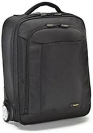 Targus CityGear Overnight Business Roller, Medium, Black, 25L, Spinner, 7 lbs, 17.55 x 8.6 x 16.50 inches, Fits 17.3" Laptops and Under, Nylon, 2 Wheels, TAA Compliant: No
