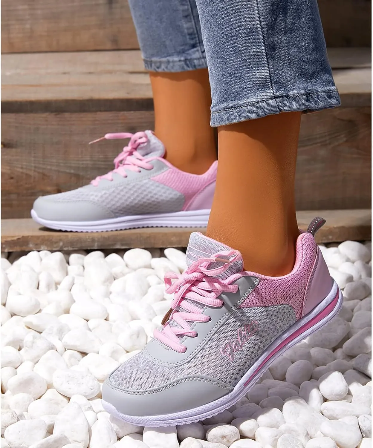 Tennis Shoes Womens High Top Casual Shoes Slip On Waterproof Sneakers Women's Soft Sole Mesh Comfort Orthopedic Slip On Tennis Shoe Trainers Shoe