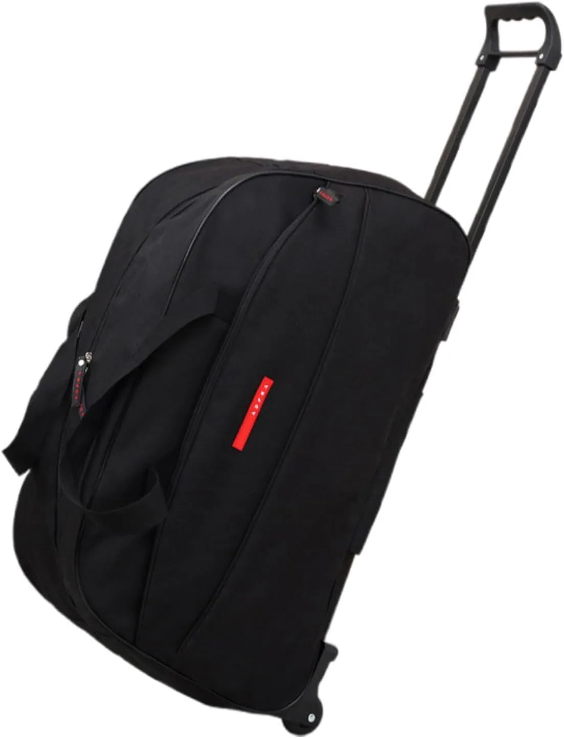 Travel Bag with Wheels, Foldable Garment Bag for Outdoor Travel, Business Trip, Black