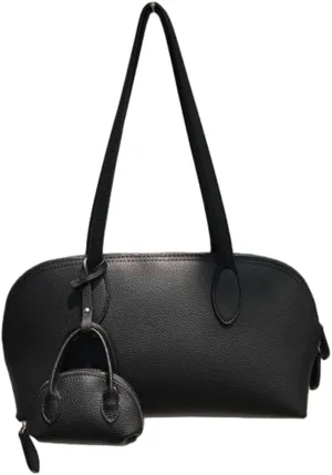 Trendy Shoulder Bag Women 2025 Retro Casual Underarm Purses Satchel Double Handle Clutch Tote Handbags with Wallet