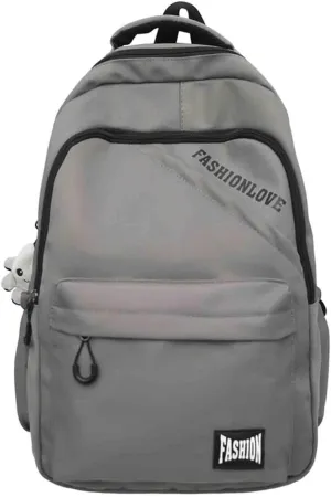 Unisex couple style casual simple versatile backpack for business, outdoor sports, work, travel, laptop bag (Grey)
