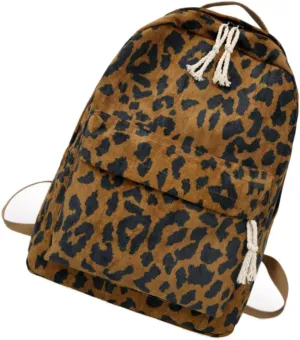 VALICLUD 1pc Leopard Bag Fashion Waterproof Backpack College Backpack Knapsack Student Women Large Bag College Leopard Polyester