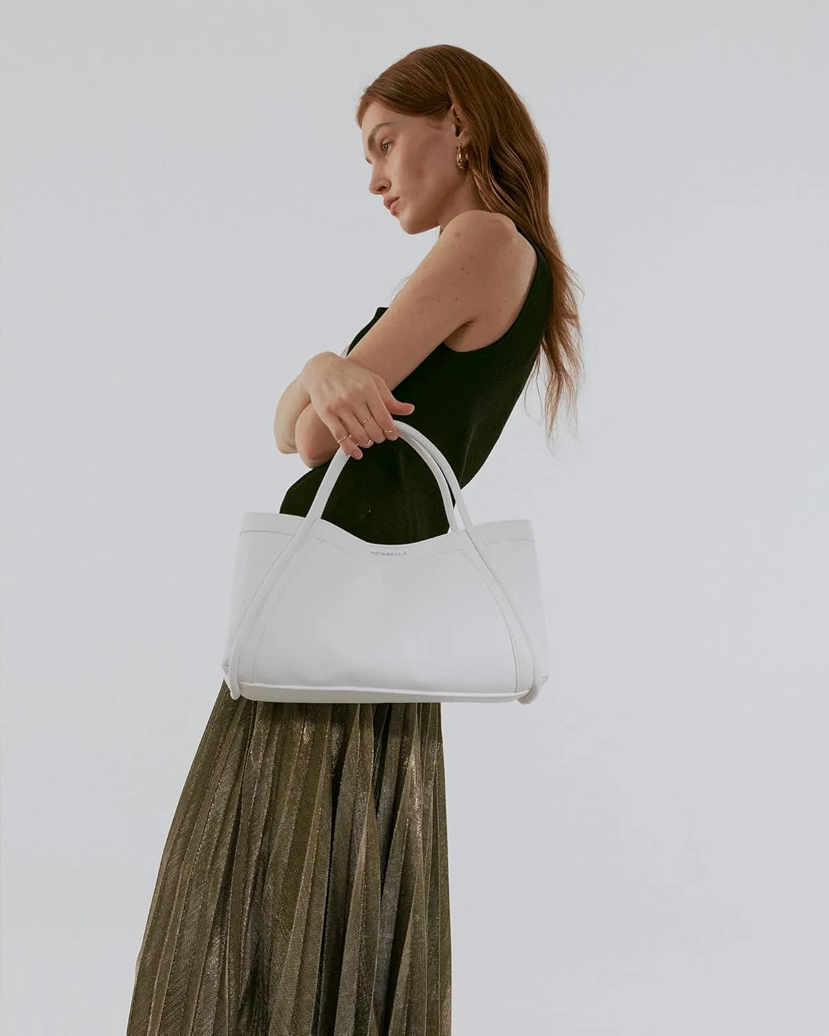 Vegan Leather Tote Bag for Women, Hobo Shoulder Bag, Crossbody Handbag with Matching Purse, Stylish Versatile