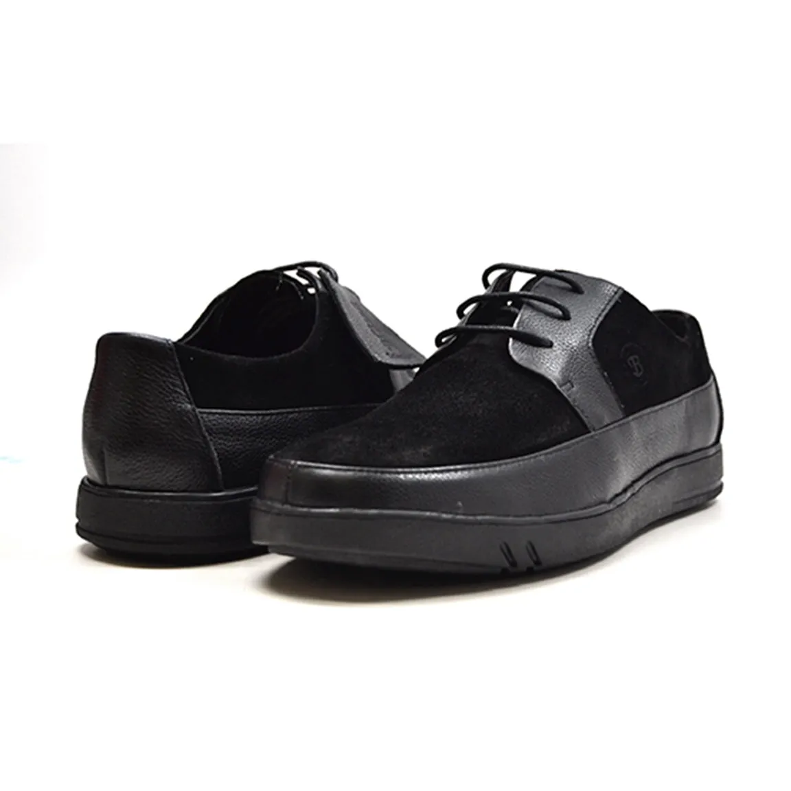 Westminster Leather & Suede Lace-up Shoe - Versatile and Elegant - Black Sole