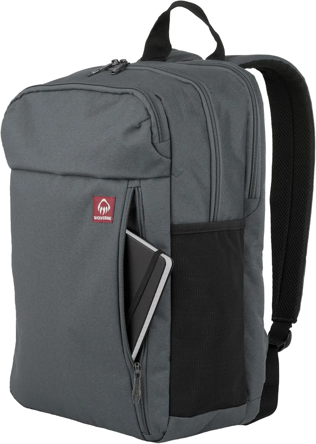 WOLVERINE Lightweight, Water Resistant Rugged Laptop Backpack for Travel or Work, Transit-Grey, 30L