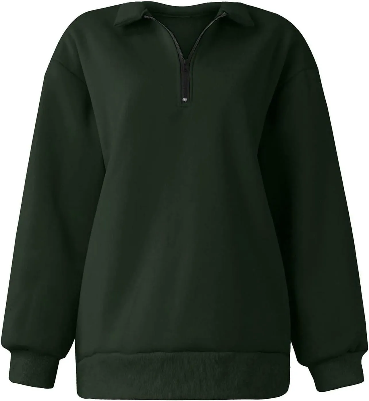 Women Half Zip Oversized Sweatshirt Quater Lapel Pullover Shirts Long Sleeve Fashion Tops Teen Girls Outfits Clothes 2023