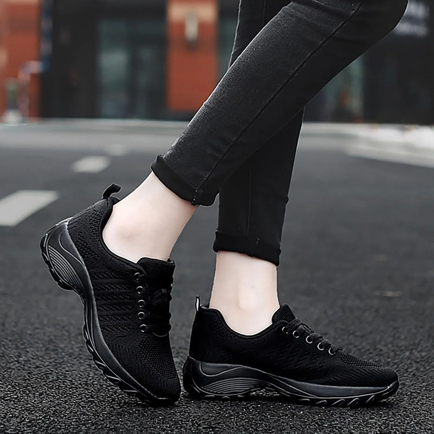 Womens Athletic Walking Shoes Women's Running Tennis Shoes Comfortable Non Slip Breathable Workout Sports Sneakers