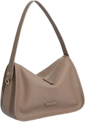 Women's Genuine Leather Shoulder Crossbody Bag Togo Handbag Underarm Armpit Pillow Bag Hobo Versatile Casual Clutch Chic