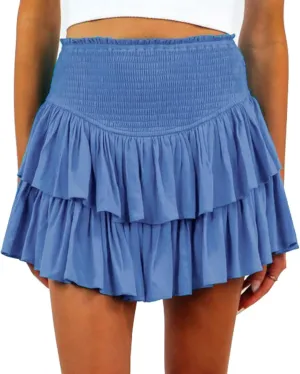 Womens Pleated Mini Skirt High Waisted Skorts Ruffle A Line Ruched Casual Skort Y2K Skater Skirts
