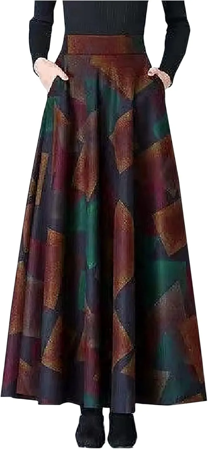 Womens Skorts Skirt for Women Long Midi Long Sexy Medieval Plaid High Cut A Line Peasant Steampunk Skorts 2025