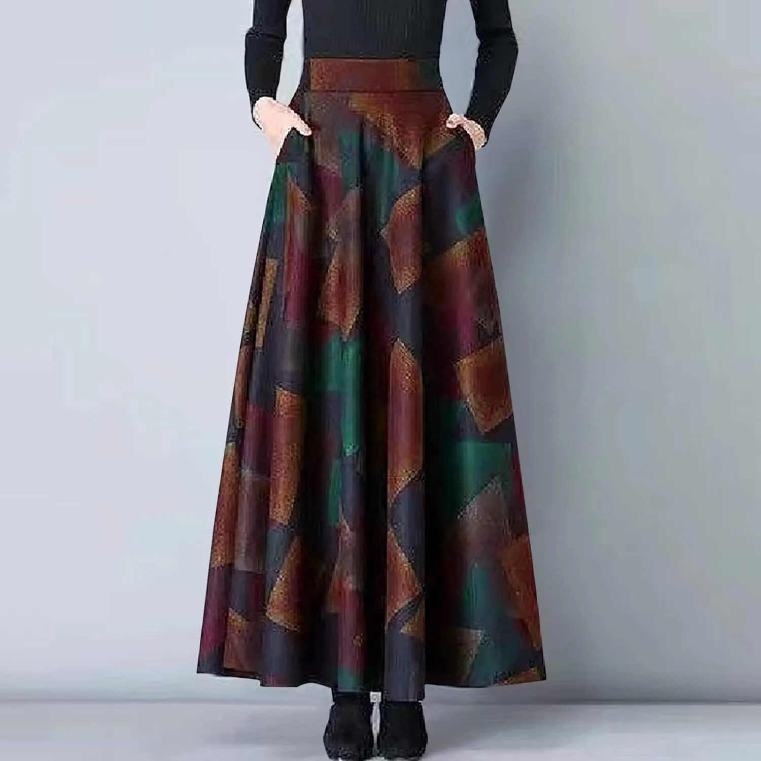Womens Skorts Skirt for Women Long Midi Long Sexy Medieval Plaid High Cut A Line Peasant Steampunk Skorts 2025