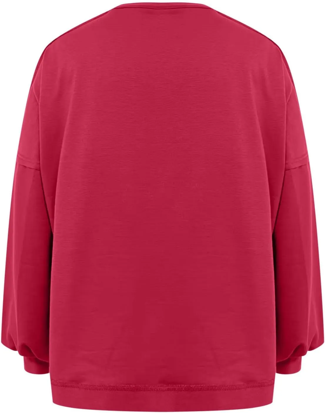 Womens Sweatshirts Cropped Puff Long Sleeve Pullover Hoodie Trendy Drop Shoulder Top Fall Daily Casual Clothes