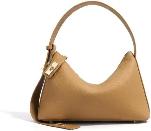 Women's Togo Cowhide Handbag Shoulder Bag Underarm Leather Pillow Bag Zipper Chic Stylish Versatile Elegant Luxury