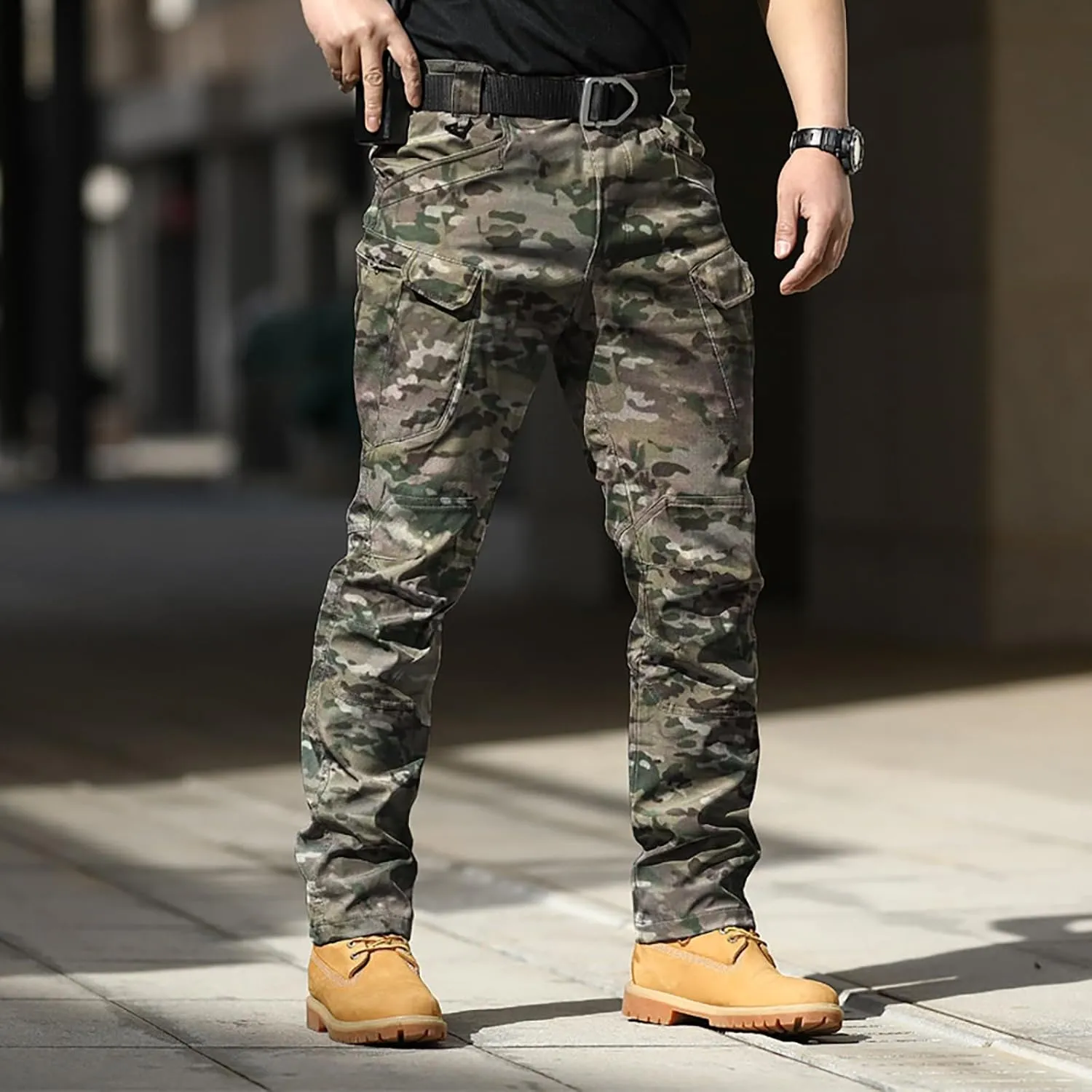 Work Pants for Men Big and Tall Casual Loose Straight Sweatpants Outdoor Lightweight Work Hiking Pants Jogger Tousers