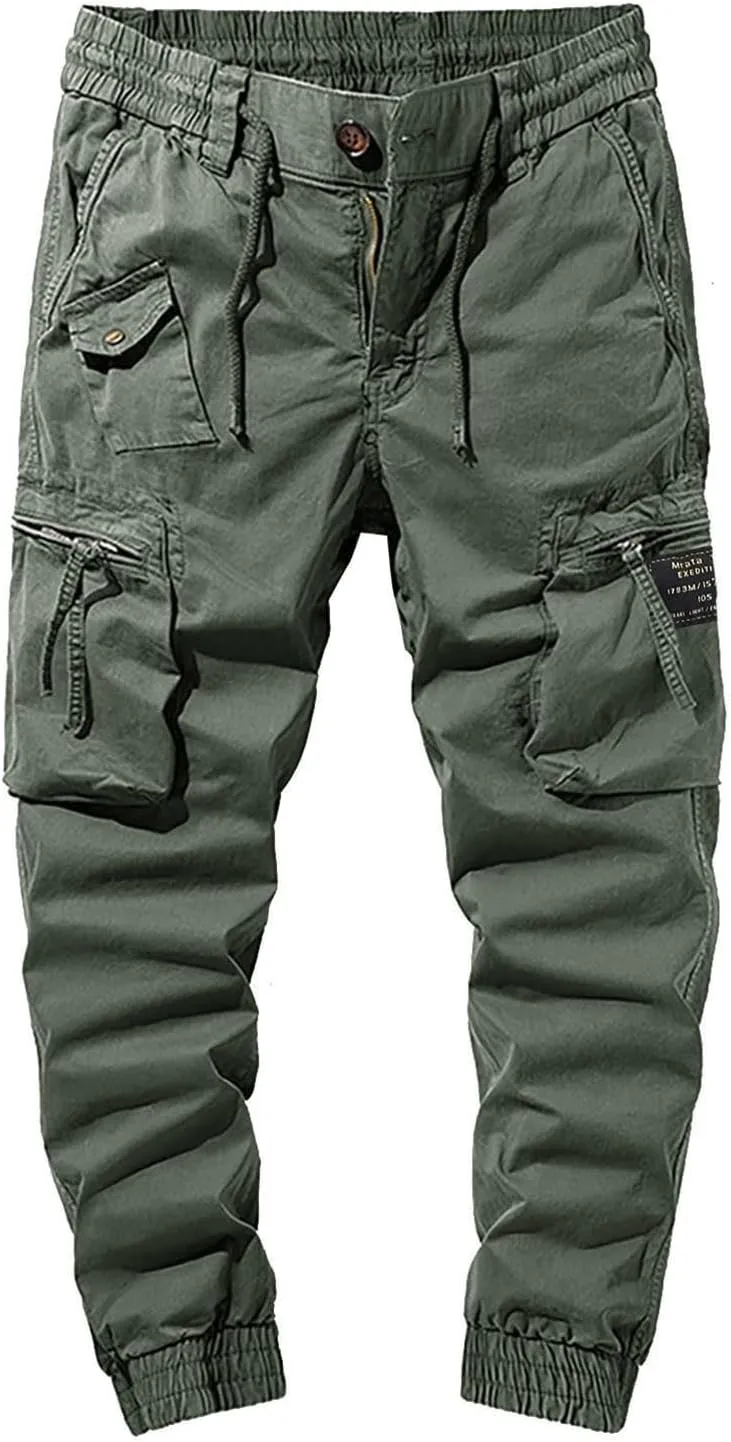 Work Pants for Men Big and Tall Men's Wild Cargo Pants Casual Joggers Sweatpants Outdoor Waterproof Hiking Work Pants