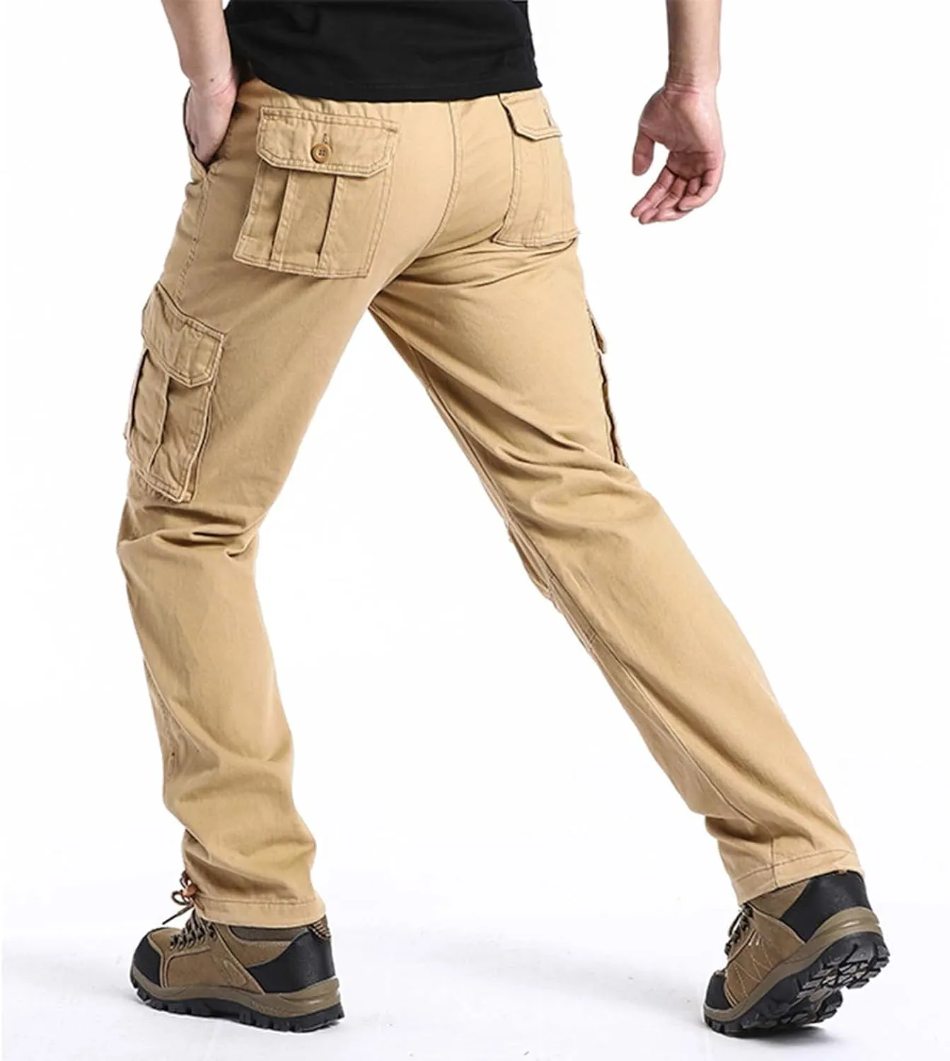 Work Pants for Men Construction Flex Casual Sweatpants Classic Tactical Pants Multi Pockets Twill Sport Hiking Pants