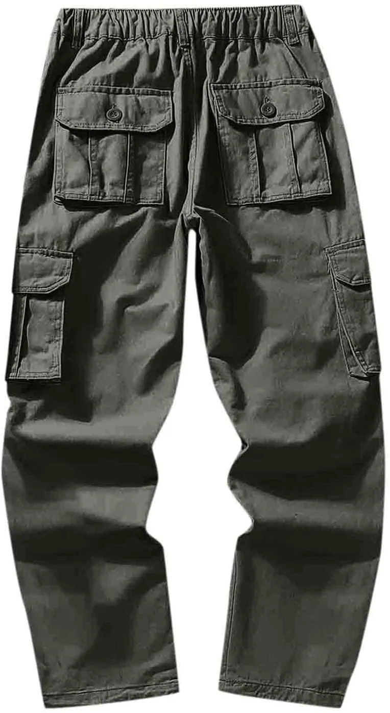 Work Pants for Men Construction Flex Casual Sweatpants Classic Tactical Pants Multi Pockets Twill Sport Hiking Pants