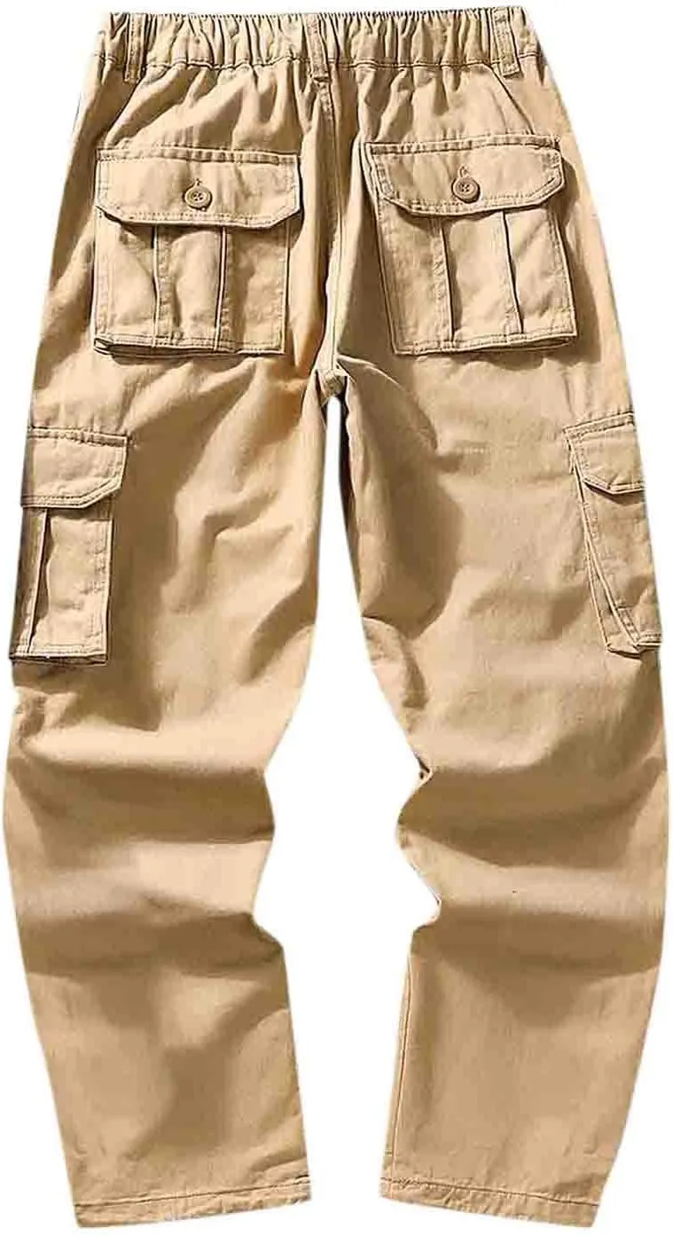 Work Pants for Men Construction Flex Casual Sweatpants Classic Tactical Pants Multi Pockets Twill Sport Hiking Pants