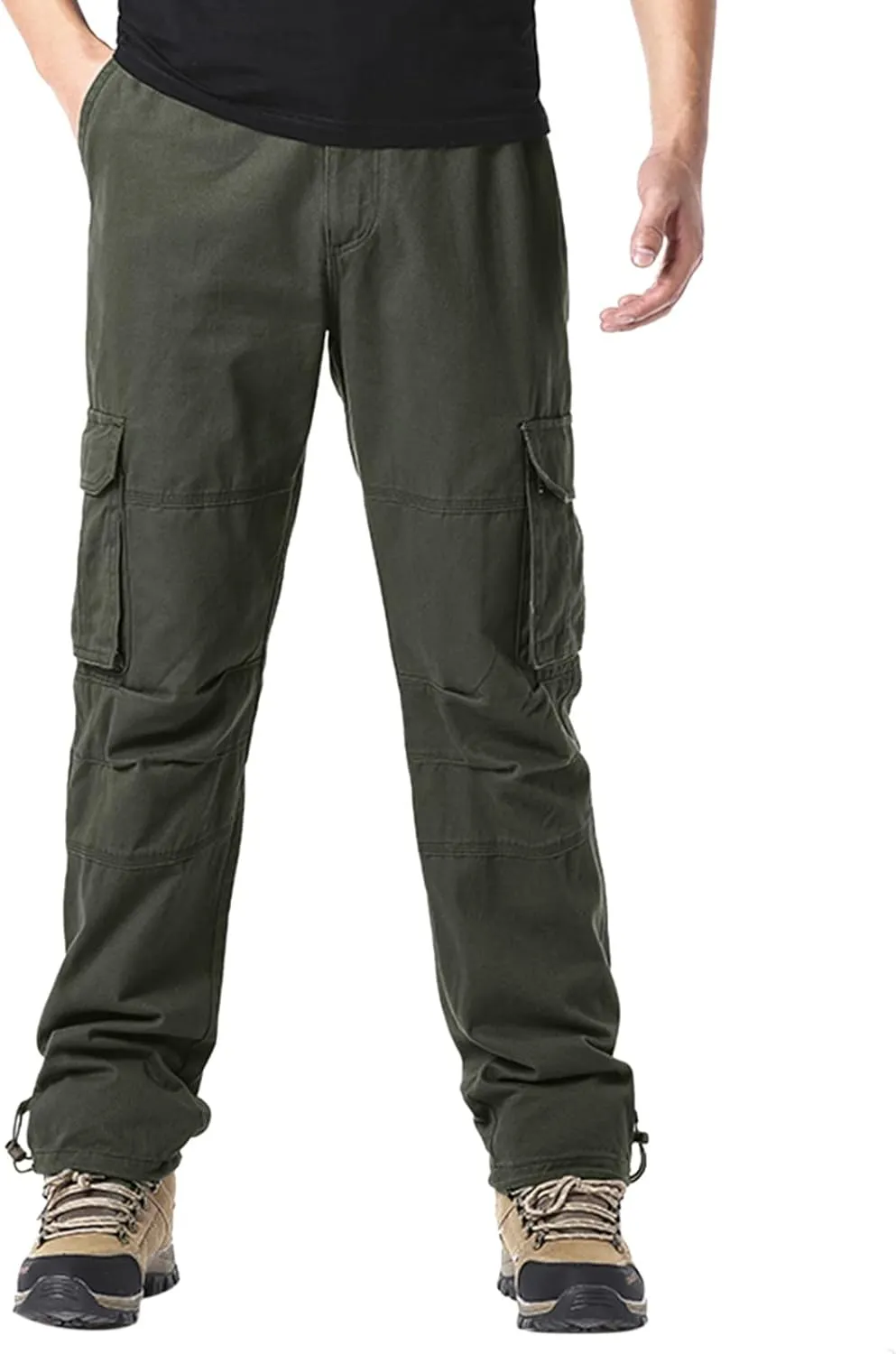 Work Pants for Men Construction Flex Casual Sweatpants Classic Tactical Pants Multi Pockets Twill Sport Hiking Pants